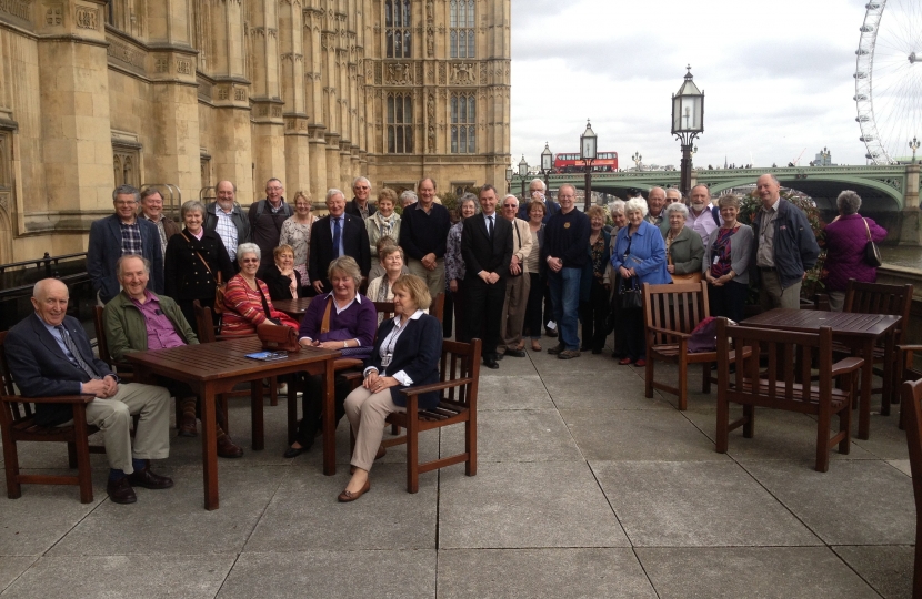 Nigel and Rotary on the terrace