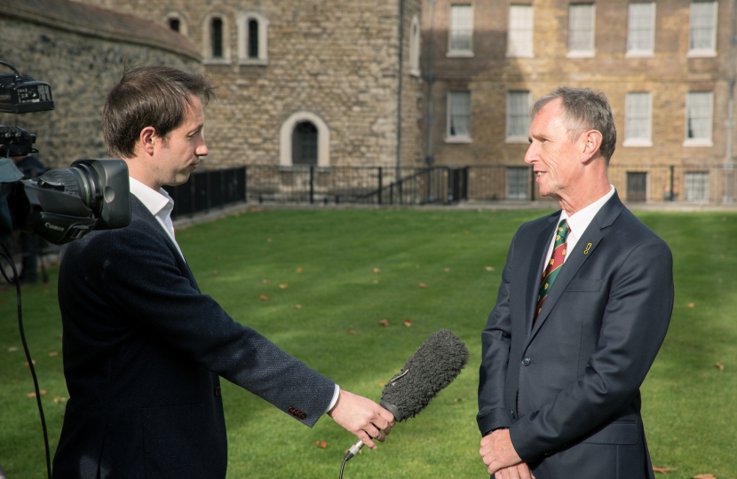 Nigel Being Interviewed