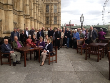 Nigel and Rotary on the terrace