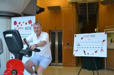 Nigel cycled in support of the Royal British Legion.