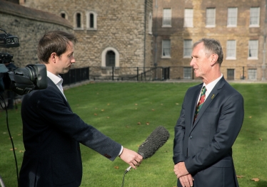 Nigel Being Interviewed