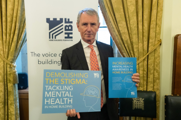 Ribble Valley MP Nigel Evans support the work of HBF in increasing mental health awareness  